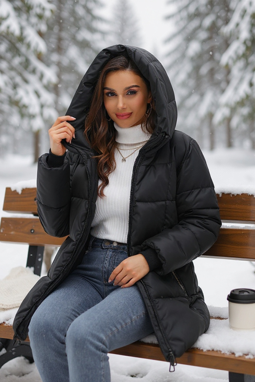 Elsa | Lång Pufferjacka