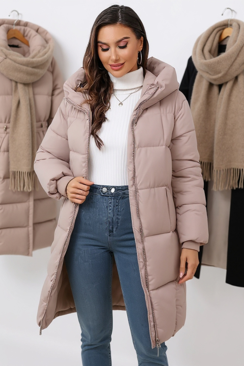 Elsa | Lång Pufferjacka