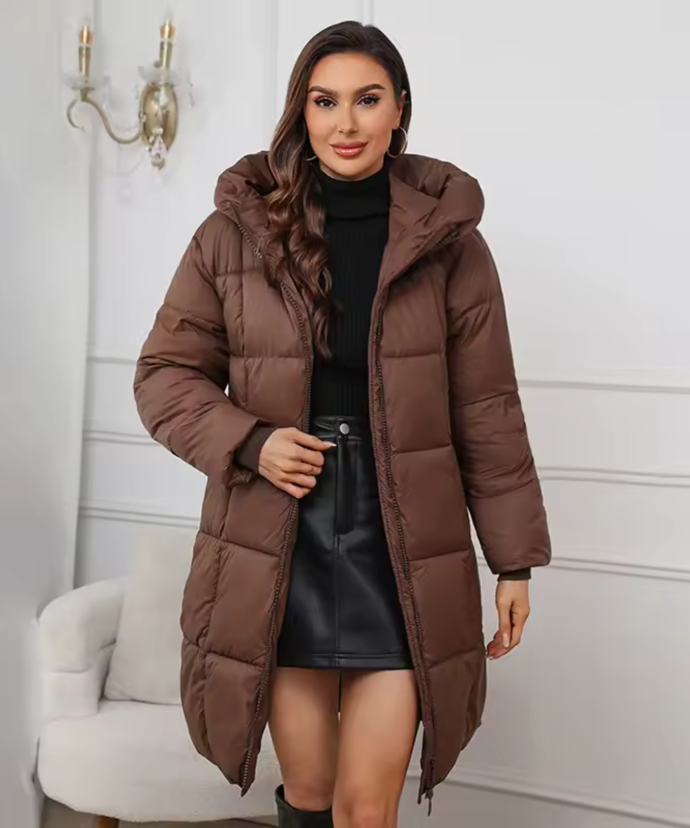 Elsa | Lång Pufferjacka