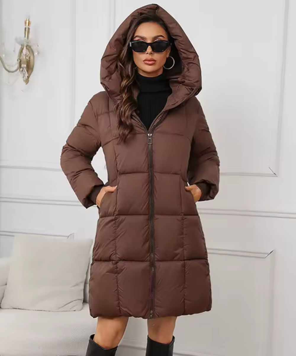 Elsa | Lång Pufferjacka