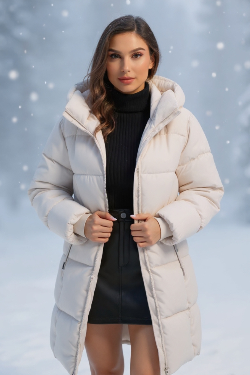 Elsa | Lång Pufferjacka