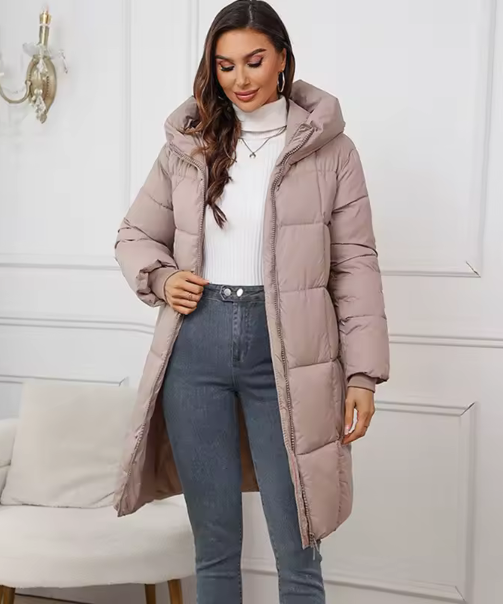 Elsa | Lång Pufferjacka